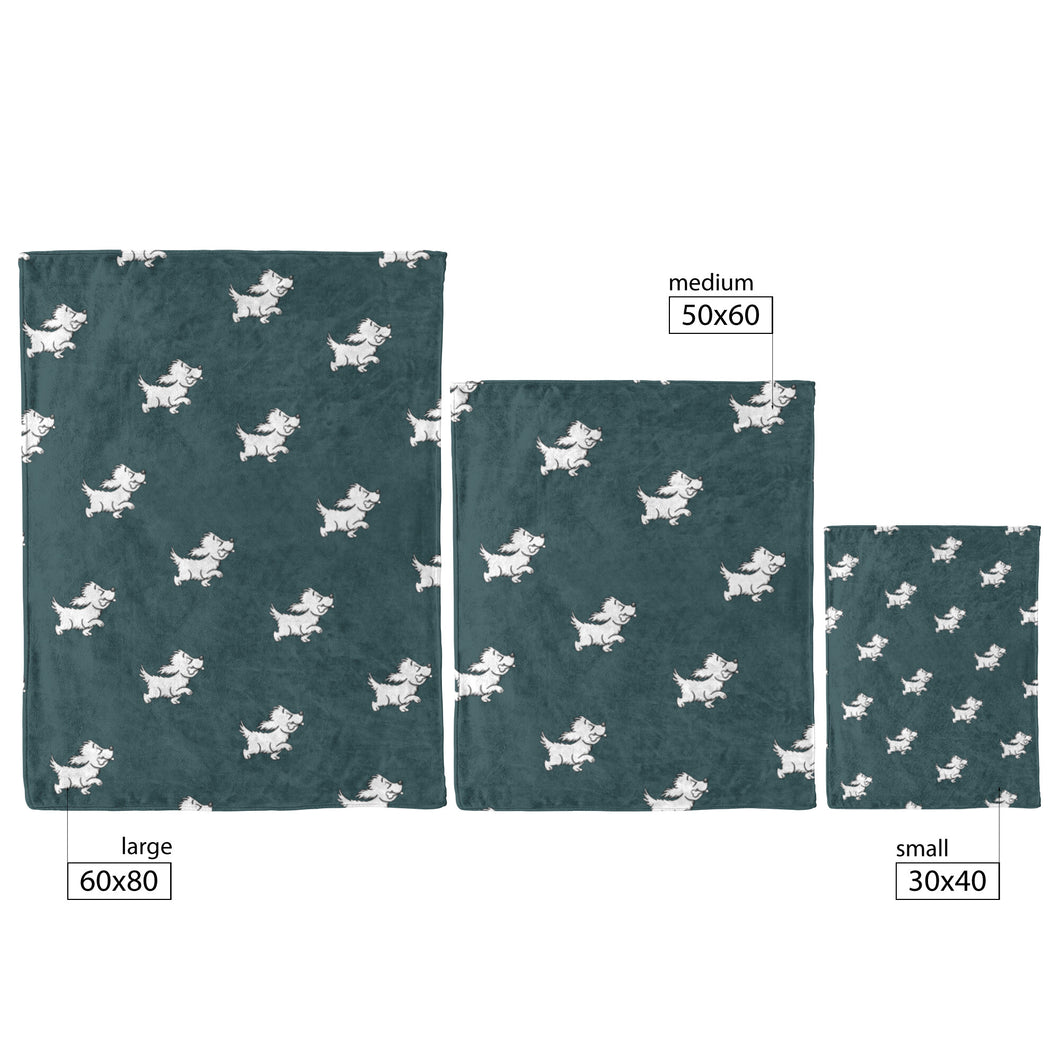 Blue Dog Throw Blanket