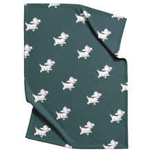 Load image into Gallery viewer, Blue Dog Throw Blanket
